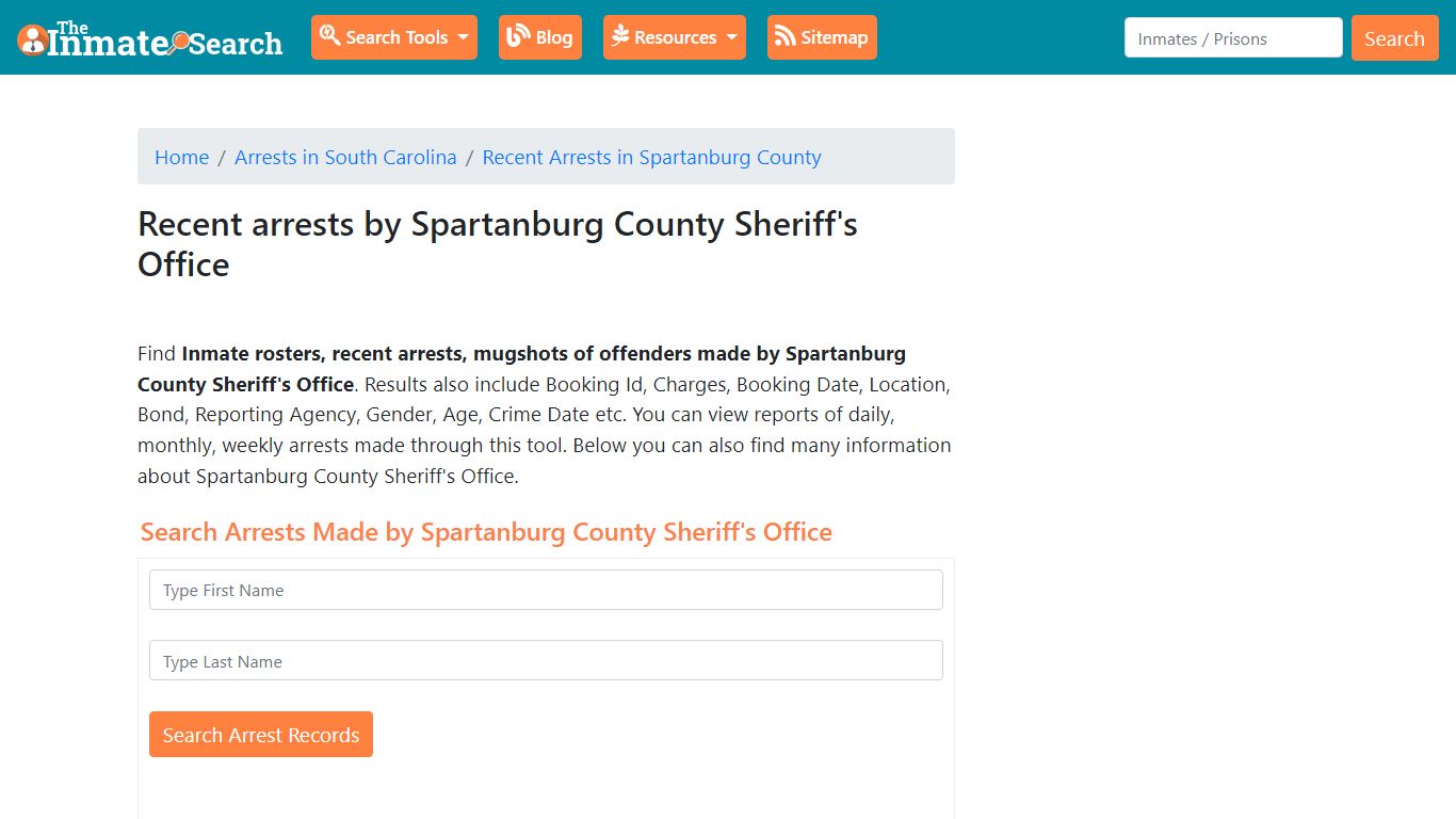 Recent arrests by Spartanburg County Sheriff's Office | Mugshots ...